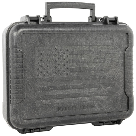 Outdoor Connection 11" Hard Molded Pistol Case Black Polypropylene US Flag Design