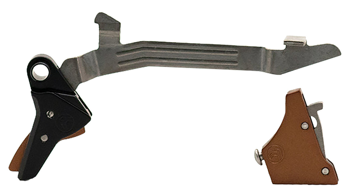 Timney Alpha Straight Bronze Trigger for Most Glock Gen3-4 Models, 9mm Luger / 40 S&W