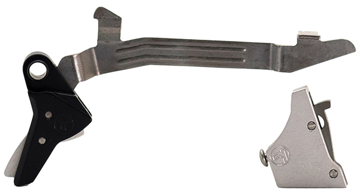 Timney Alpha Straight Silver Trigger for Most Glock Gen3-4 Models, 9mm Luger / 40 S&W