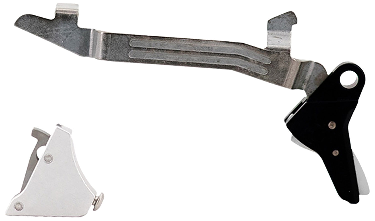 Timney Alpha Straight Silver Trigger for Glock Gen5 Models & Glock 44 (.22 LR / 9mm / .40 S&W)