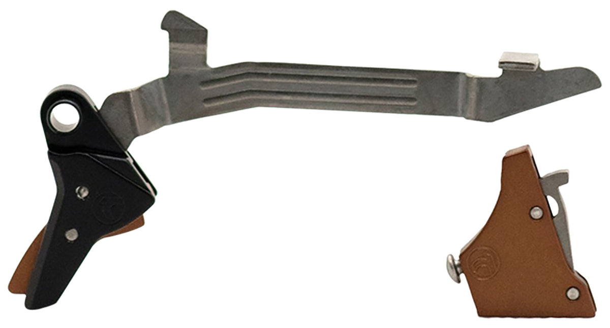 Timney Alpha Straight Bronze Trigger Compatible w/ Large Frame Glock Gen3-4, 45 ACP / 10mm Auto