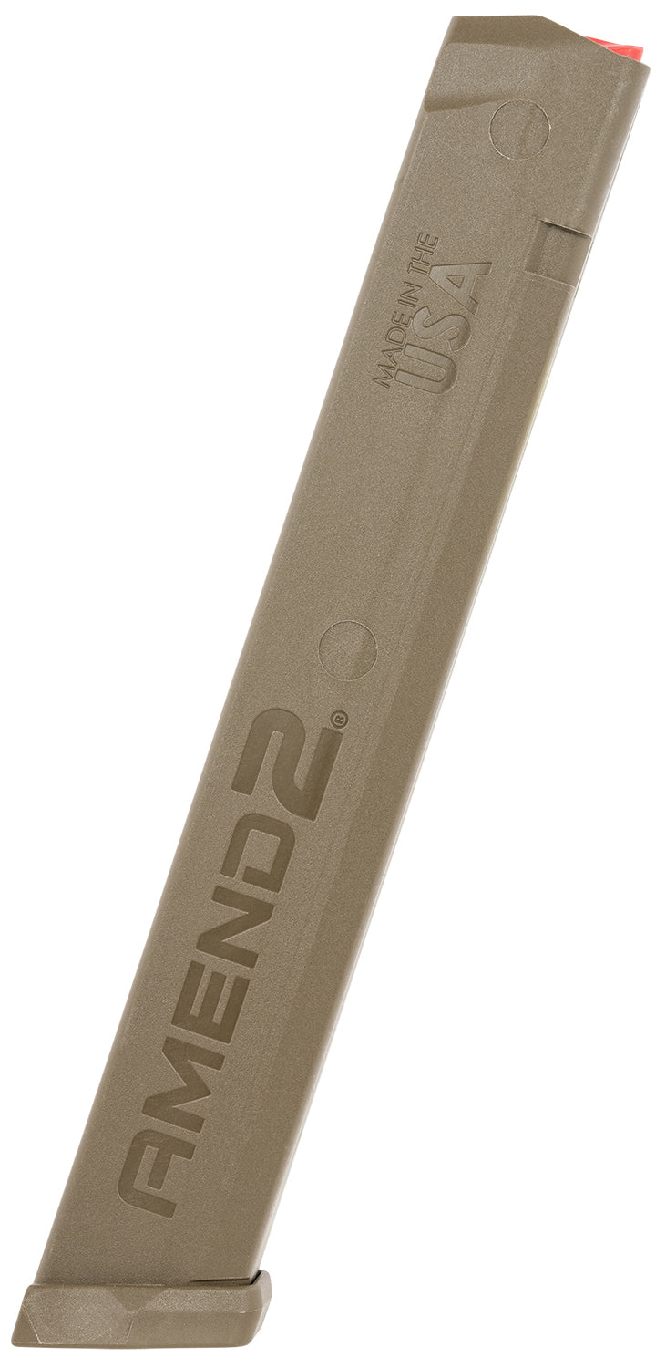 Amend2 A2GLKSTICKFDE Glock Compatible 9mm 34rd Magazine Flat Dark Earth Polymer