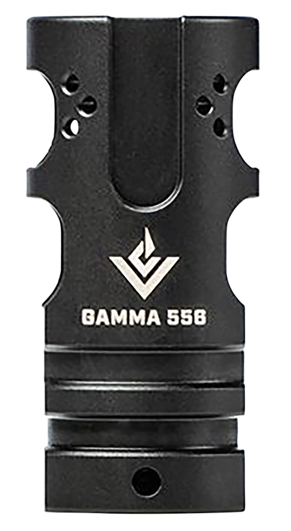 Aero Precision VG6 Gamma 5.56x45mm 1/2"-28 Muzzle Brake Compensator Hybrid Black Stainless APVG200001A