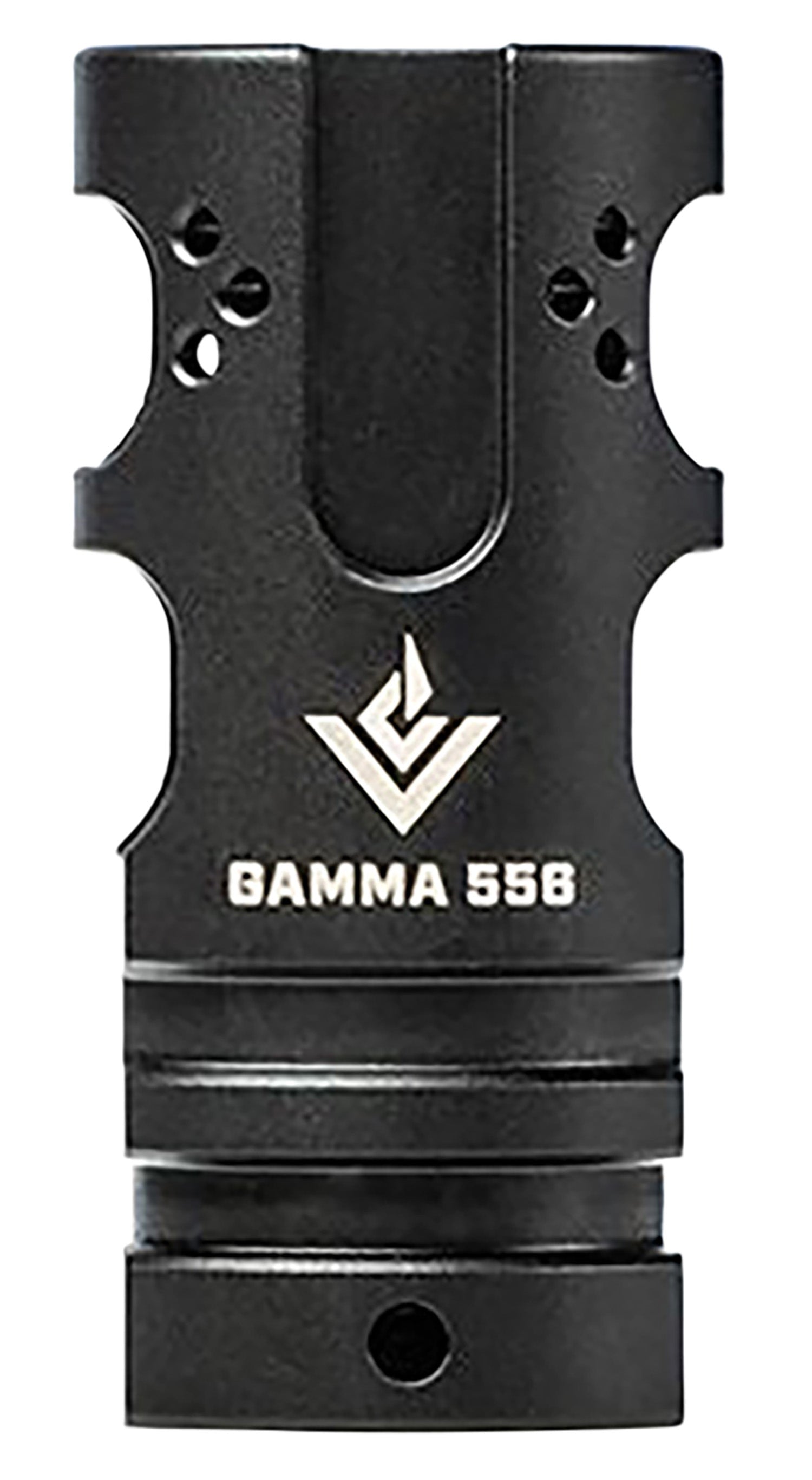 Aero Precision VG6 Gamma 5.56x45mm 1/2"-28 Muzzle Brake Compensator Hybrid Black Stainless APVG200001A