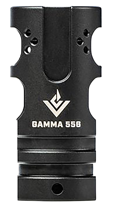 Aero Precision VG6 Gamma 5.56x45mm 1/2"-28 Muzzle Brake Compensator Hybrid Black Stainless APVG200001A