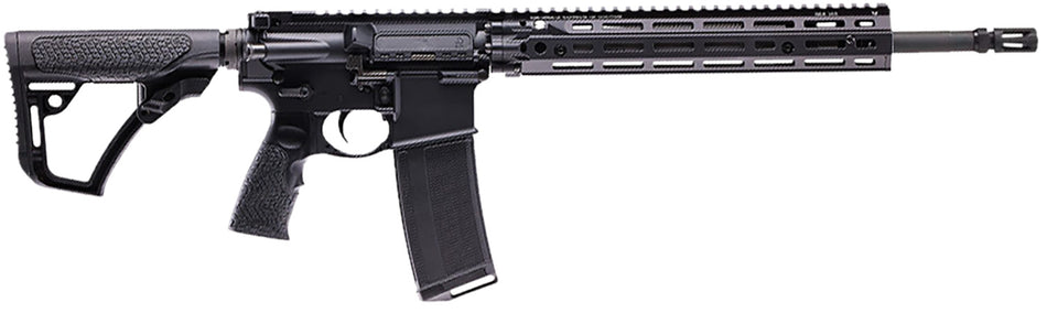 Daniel Defense, DD4 RIII, Semi-automatic Rifle, AR, 223 Remington/556NATO, 16" Cold Hammer Forged Barrel, Anodized Finish, Black, Daniel Defense Grip, Black Daniel Defense 12.5" RIS III M-LOK Rail, Daniel Defense Stock, Midlength Gas System,
