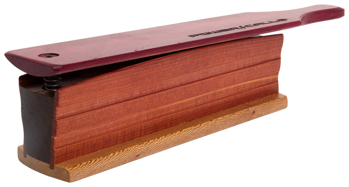 Power Calls 24266 Force Double-Sided Turkey Box Call Laser-Engraved Cedar/Sycamore