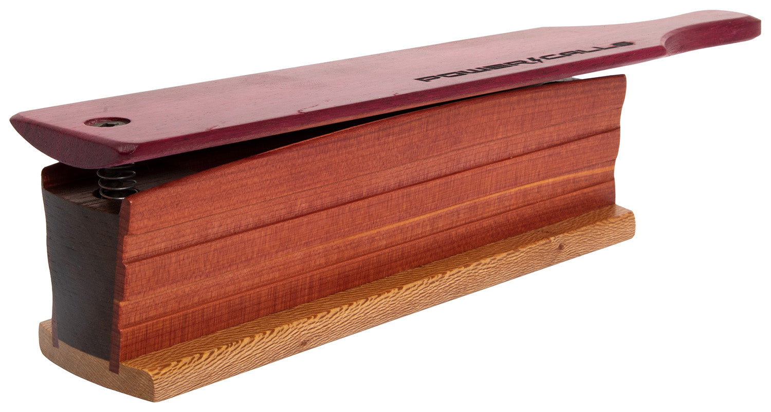 Power Calls 24266 Force Double-Sided Turkey Box Call Laser-Engraved Cedar/Sycamore
