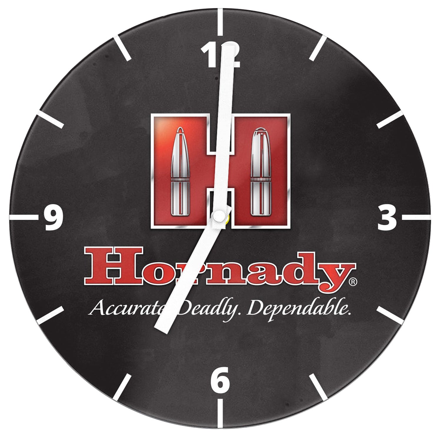 Hornady H Clock 18.70 Inch Black Red Branded