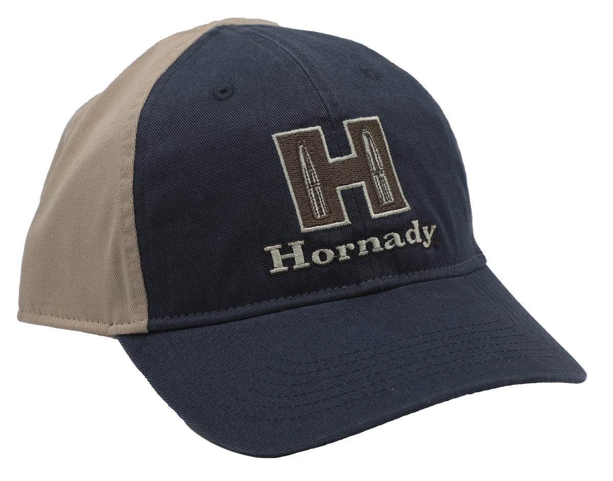 Hornady Navy Khaki Semi-Structured Snap Back Cap H Embroidered Patch 99210