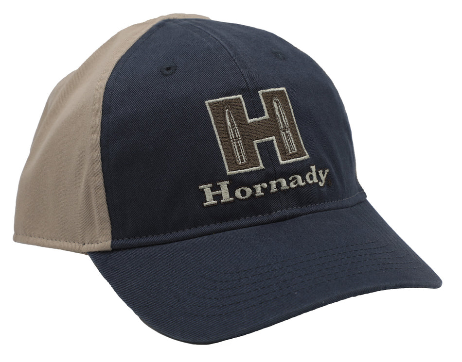 Hornady Navy Khaki Semi-Structured Snap Back Cap H Embroidered Patch 99210
