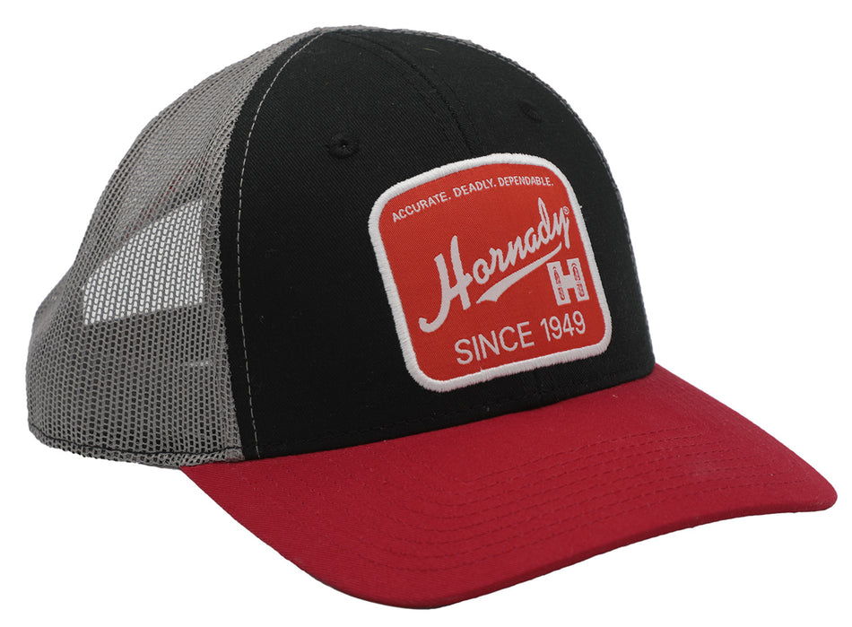 Hornady 99216 Black Red Hornady Logo Mesh Cap