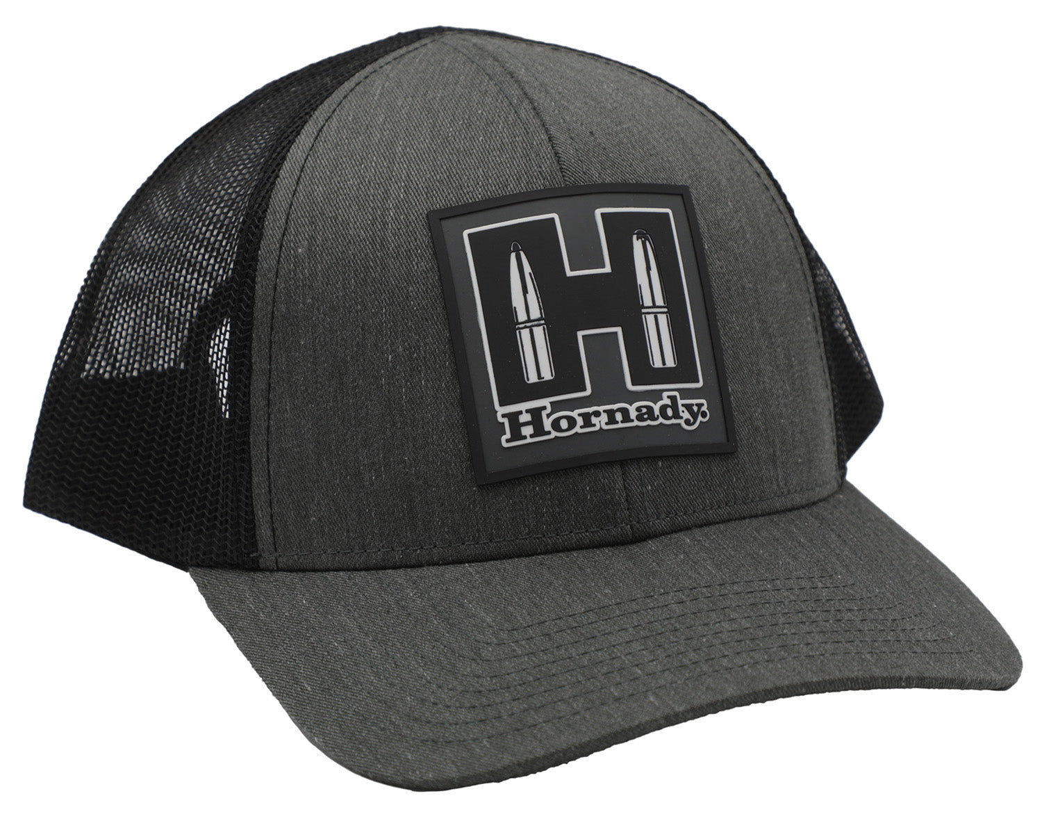 Hornady 99217 Gray Black Hornady Logo Structured Mesh Cap