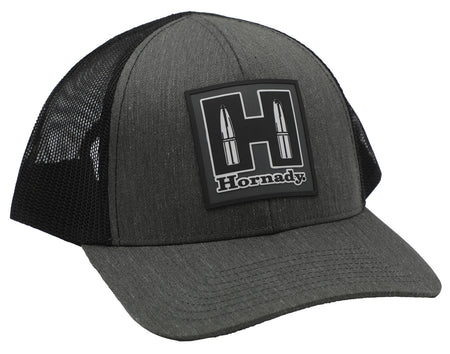 Hornady 99217 Gray Black Hornady Logo Structured Mesh Cap
