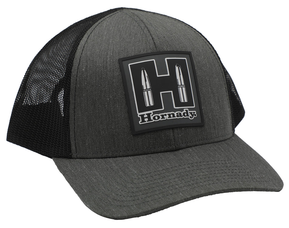 Hornady 99217 Gray Black Hornady Logo Structured Mesh Cap