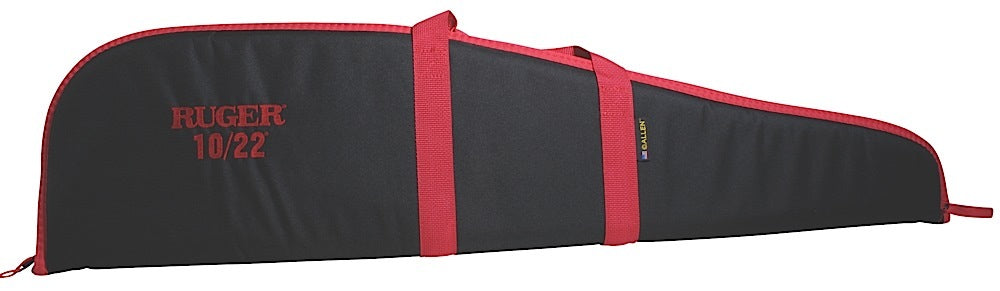 Allen Ruger 10/22 Embroidered 40" Rifle Case Black Red Endura Foam Padded Made in USA