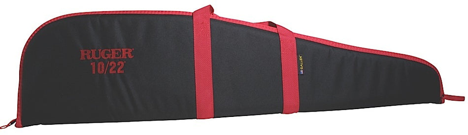 Allen Ruger 10/22 Embroidered 40" Rifle Case Black Red Endura Foam Padded Made in USA