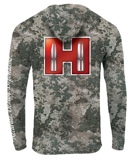 Hornady Solar Performance Long Sleeve Hoody Camo UPF 50 Small