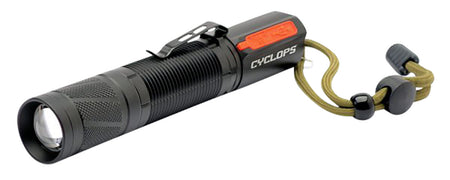 Cyclops CYCTF1200RC 1200 Lumen Pocket Flashlight with Rechargeable 18650 Battery Black