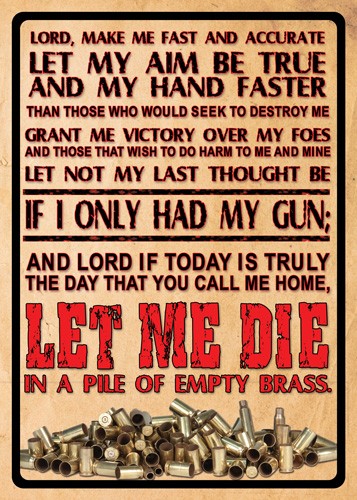 Rivers Edge 12"x17" Embossed Weatherproof Lord's Prayer Tin Sign