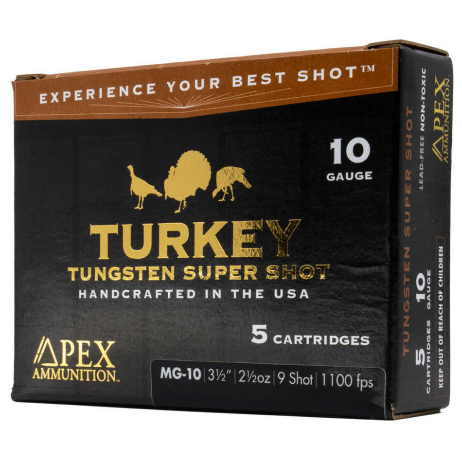 Apex Turkey TSS Shotgun Ammo 10 Gauge 3.5 in 2-1/2 oz #9