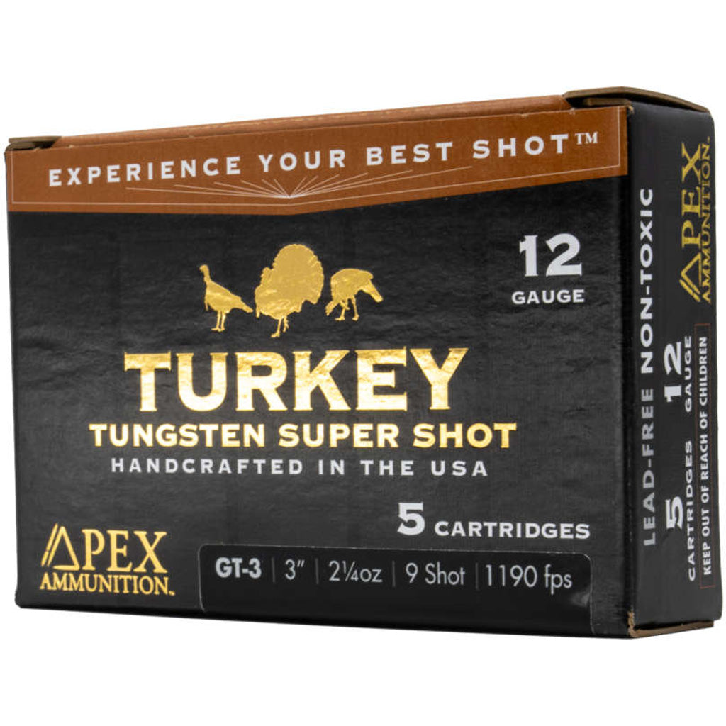Apex Turkey TSS Shotgun Ammo 12 Gauge 3 in 2-1/4 oz #9