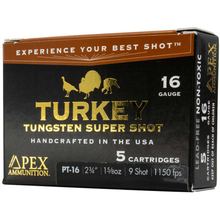 Apex Turkey TSS Shotgun Ammo 16 Gauge 2.75 in 1-5/8 oz #9