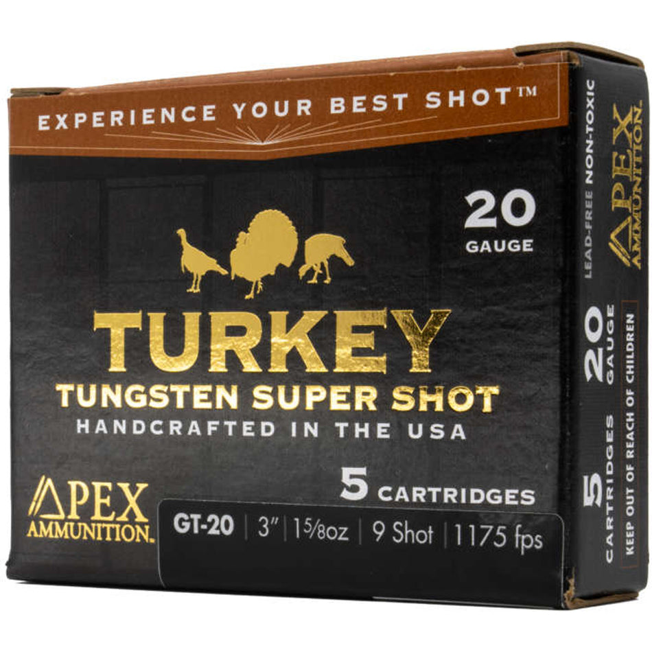 Apex Turkey TSS Shotgun Ammo 20 Gauge 3 in 1-5/8 oz #9