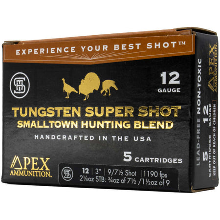 Apex Turkey TSS Smalltown Hunting Blend Shotgun Ammo 12 Gauge 3.5 in 2-1/2 oz #7.5 / 9