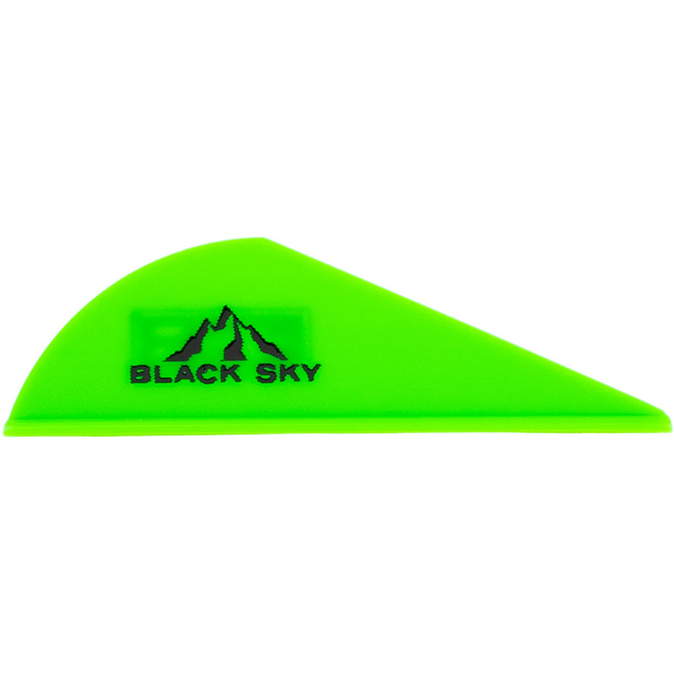 Bohning 2 in. Black Sky Neon Green Crossbow Vane 36 pk.