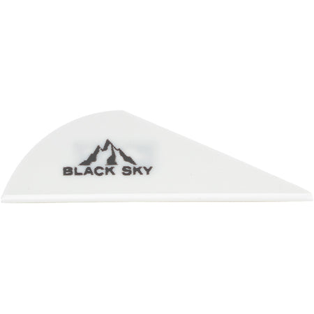 Bohning 2 in. Black Sky White Crossbow Vane 36 pk.