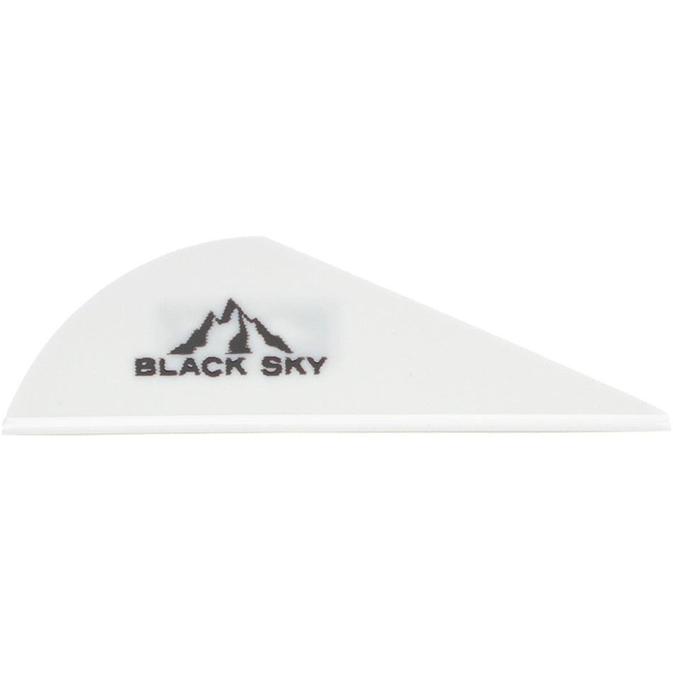Bohning 2 in. Black Sky White Crossbow Vane 36 pk.
