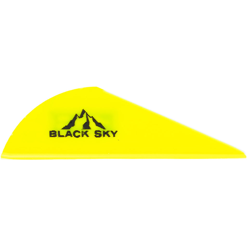 Bohning 2 in. Black Sky Neon Yellow Crossbow Vane 100 pk.