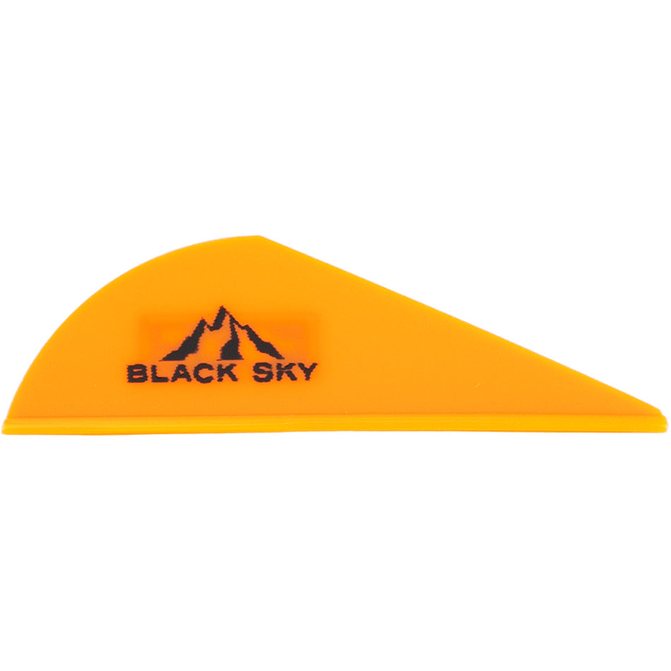 Bohning 2 in. Black Sky Neon Orange Crossbow Vane 100 pk.