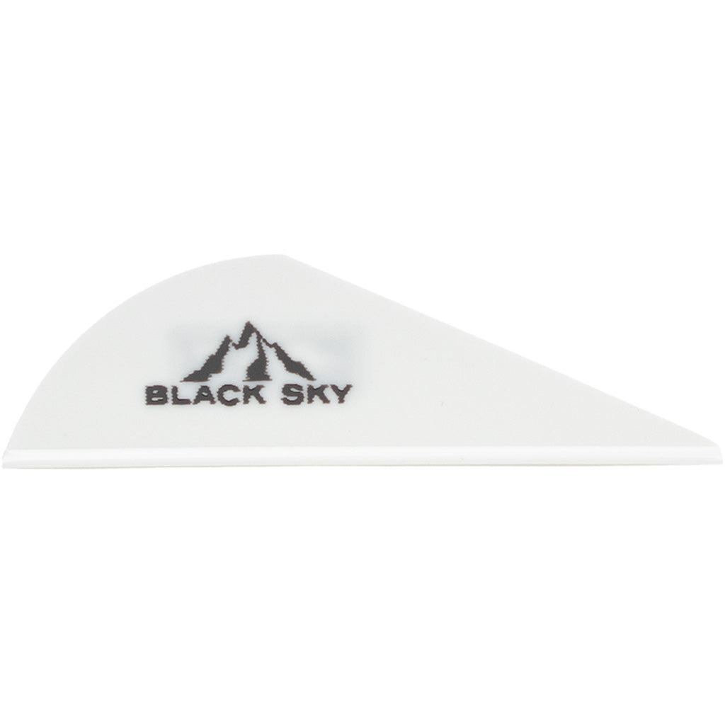 Bohning 2 in. Black Sky White Crossbow Vane 100 pk.