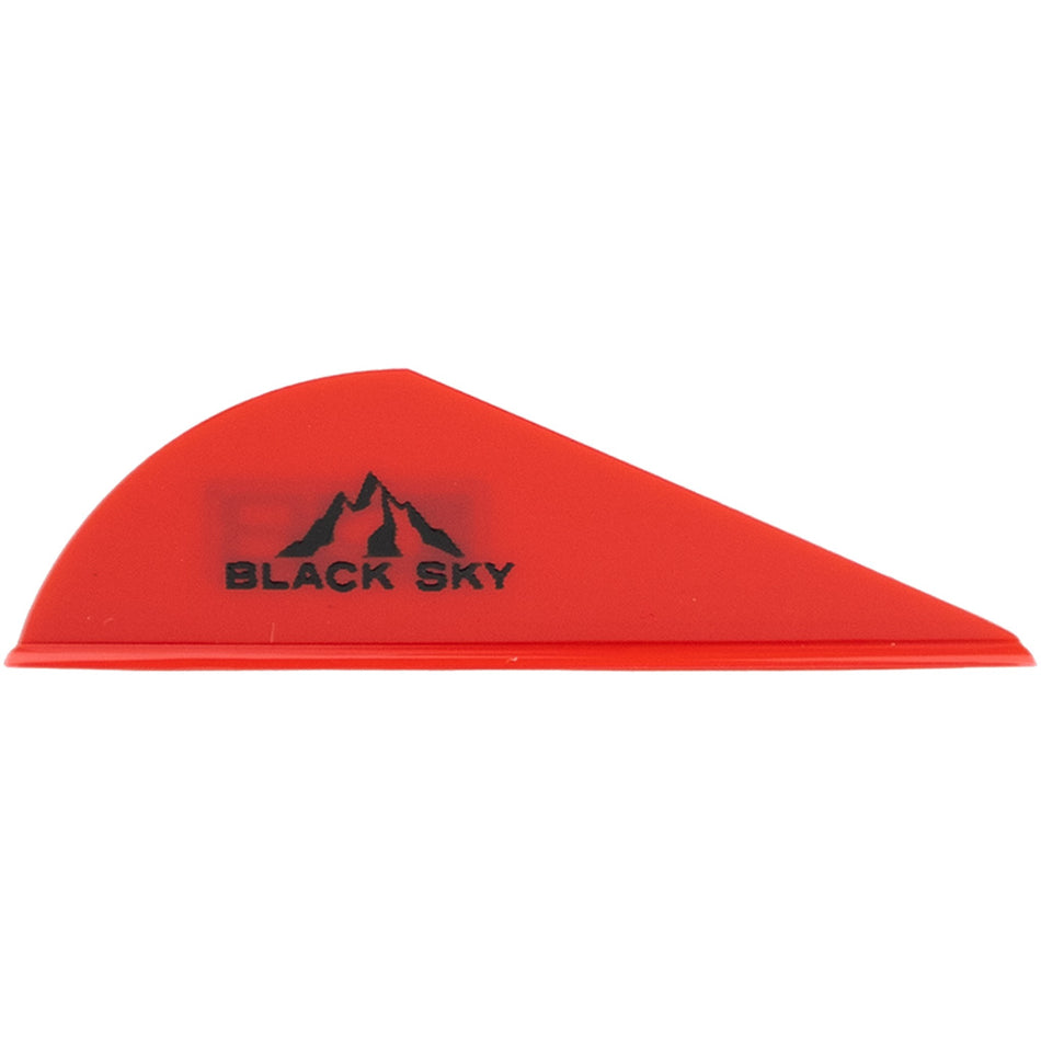 Bohning 2 in. Black Sky Red Crossbow Vane 100 pk.
