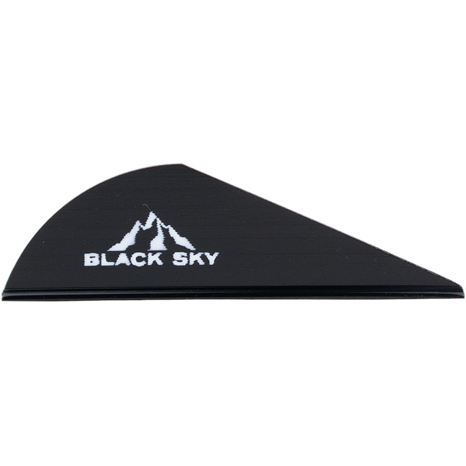 Bohning 2 in. Black Sky Black Crossbow Vane 100 pk.