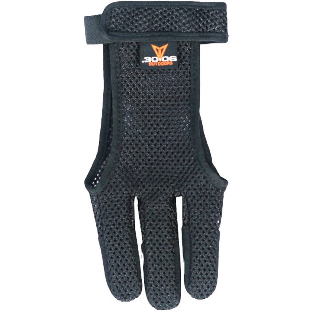 30-06 Black 3-Finger Mesh Shooting Glove Size Small