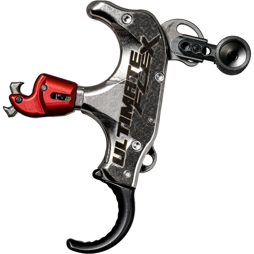 Tru Ball Ultimate Flex 3-Finger Black and QuickSilver Archery Release Large