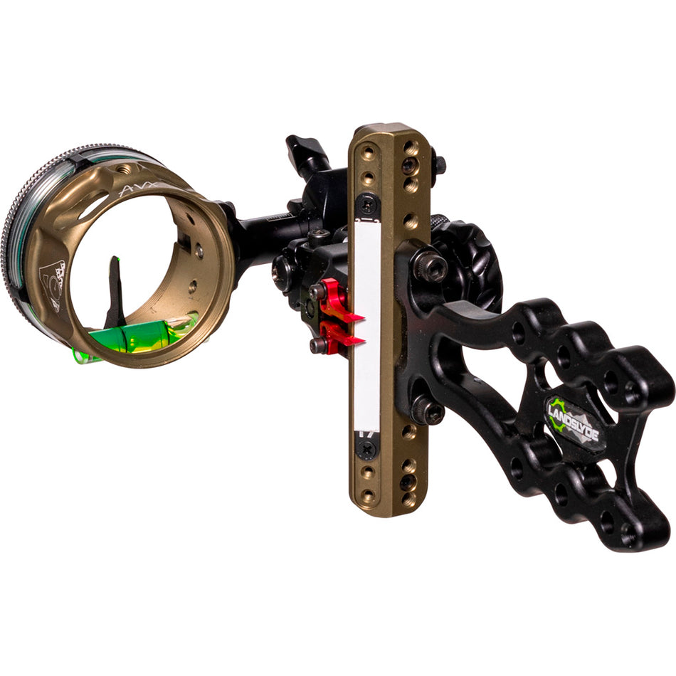Axcel LANDSLYDE Bowhunting Slider Sight AVX-41 1 Pin .010 Green Fiber Optic