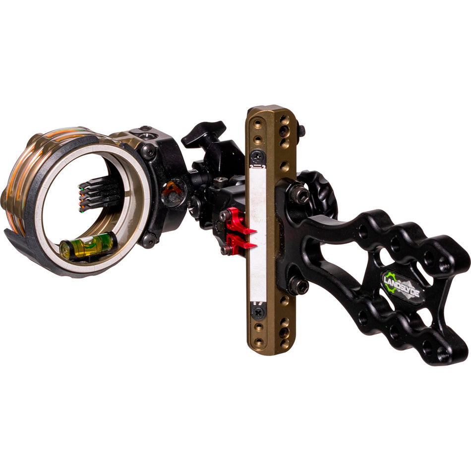 Axcel LANDSLYDE AccuStat II Micro 5 Pin .010 Slider Tactical Bowhunting Sight