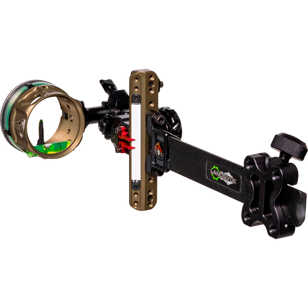 Axcel LANDSLYDE Carbon Pro Slider Sight AVX-41 .019 Green Fiber 1 Pin Bowhunting