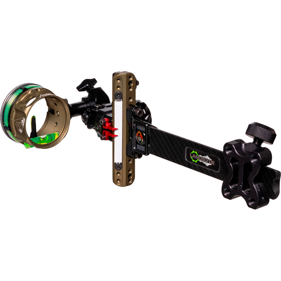 Axcel LANDSLYDE Carbon Pro Slider Sight AVX-41 .029 Green Fiber 1 Pin Bowhunting