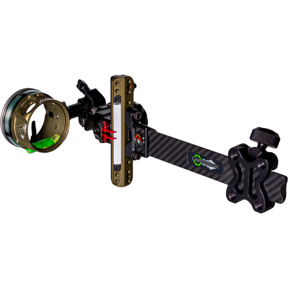 Axcel LANDSLYDE Carbon Pro Slider Sight AVX-41 .010 Green Fiber 1 Pin Bowhunting