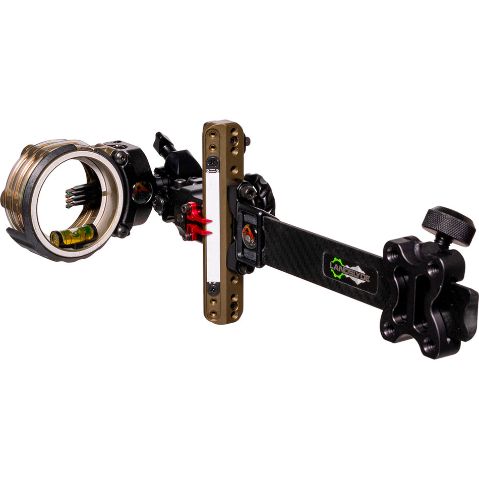 Axcel LANDSLYDE Carbon Pro Slider AccuStat II Micro 4-Pin .010 Bowhunting Sight