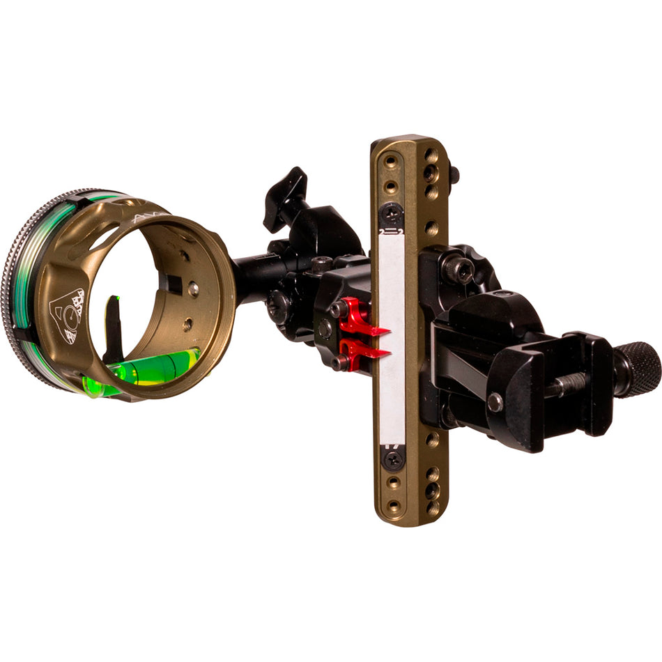 Axcel LANDSLYDE Picatinny Slider Sight AVX-41 .019 Green Fiber 1 Pin Bowhunting