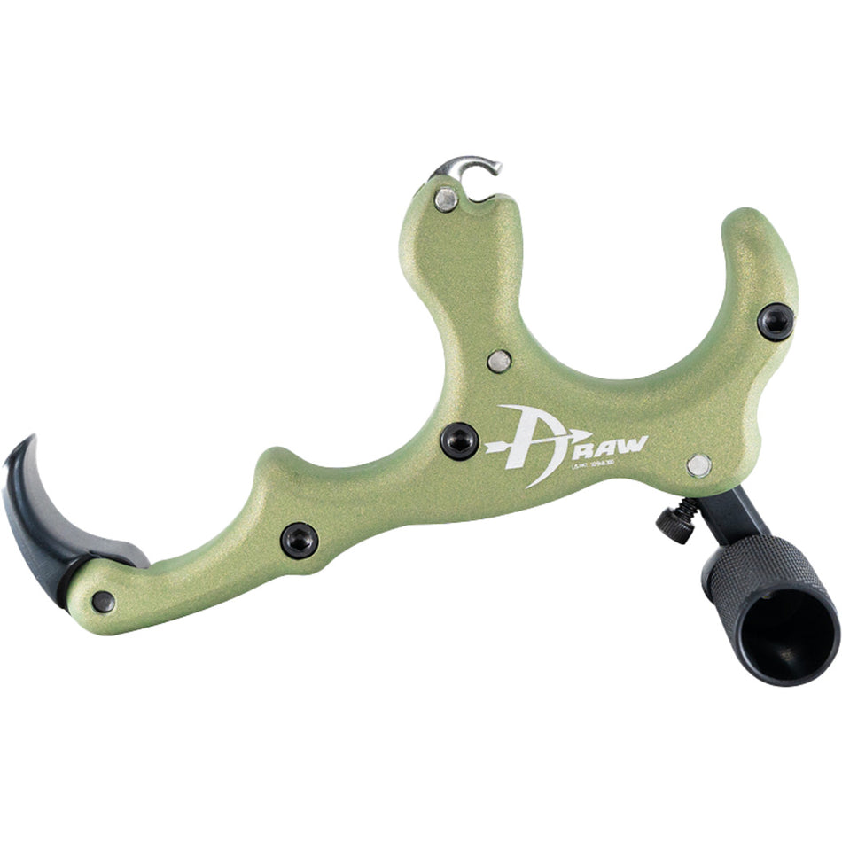 B3 Draw Open Hook Crocodile Green Thumb Release Aid