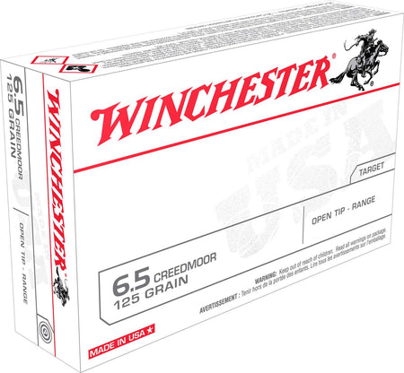 Winchester Ammo USA65CM USA 6.5 Creedmoor 125 gr Open Tip Range (OTR)