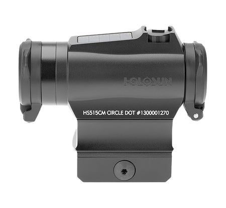 Holosun HS515CM Black Anodized 2 MOA Red Dot/65 MOA Ring Micro Optic Quick Release Mount
