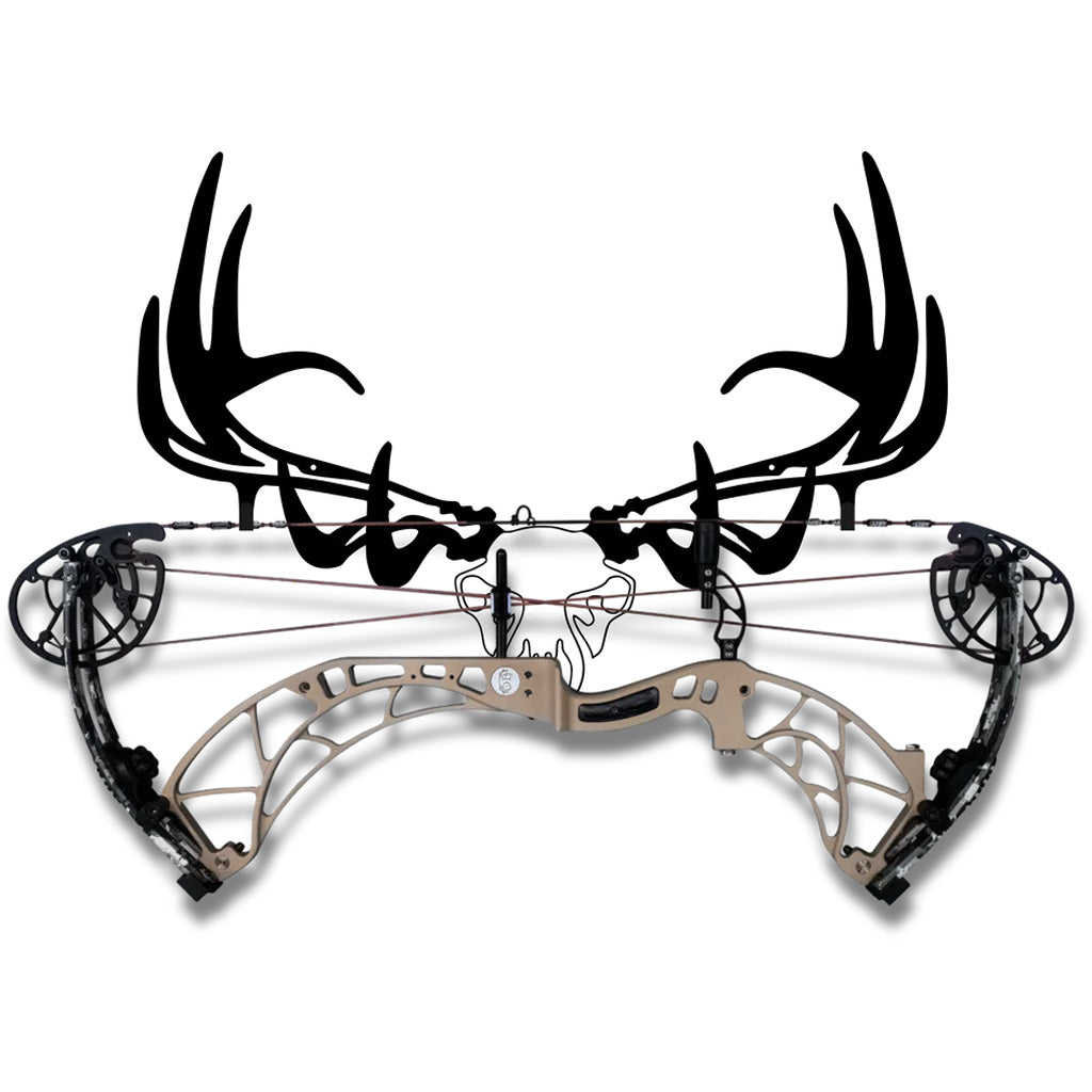 Raxx Elk Skull Crossbow Branded Bow Wall Hanger Steel